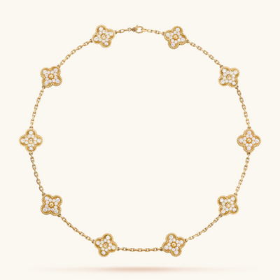 LUXURY CLOVER NECKLACE 10 PATTERNS - GOLD